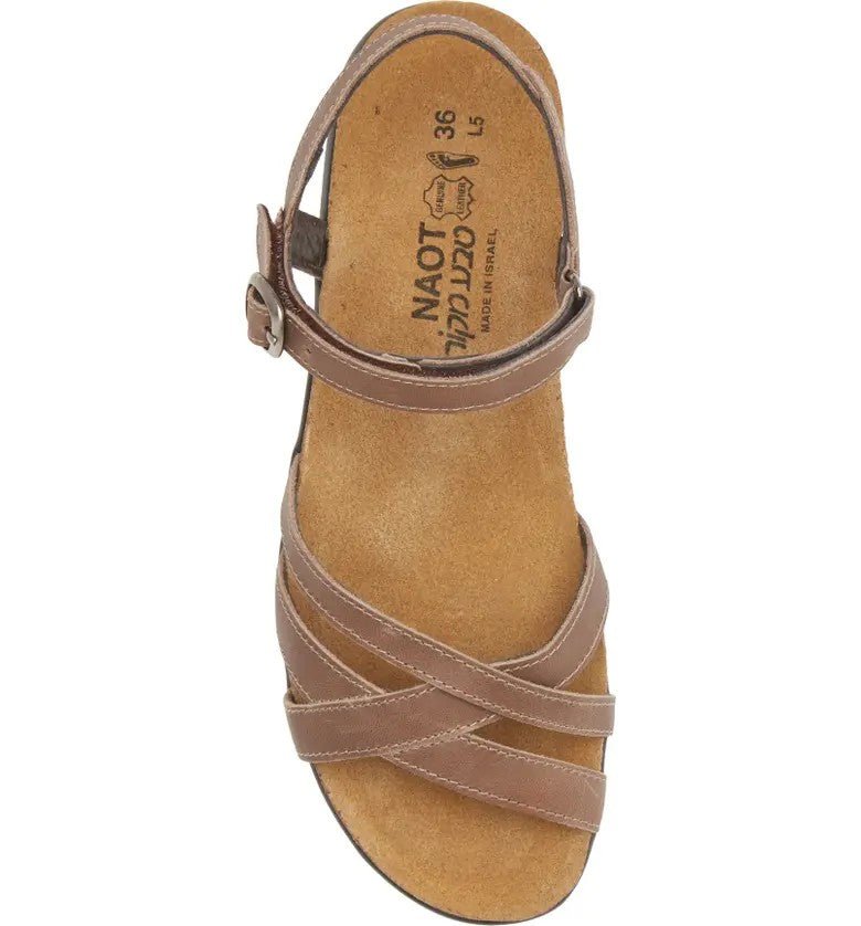 Patricia | Nubuck | Oily Bark - Sandals - Naot