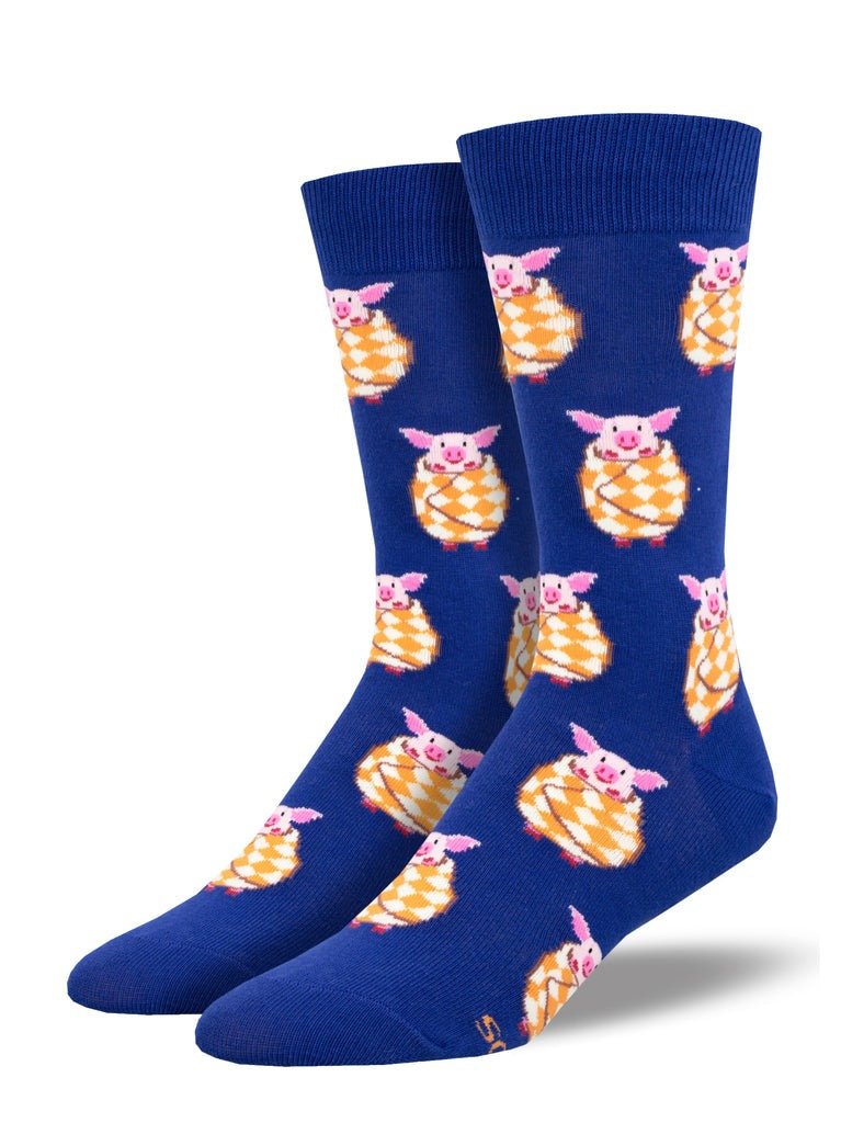 Pigs In A Blanket | Men | Navy - Socks - Socksmith