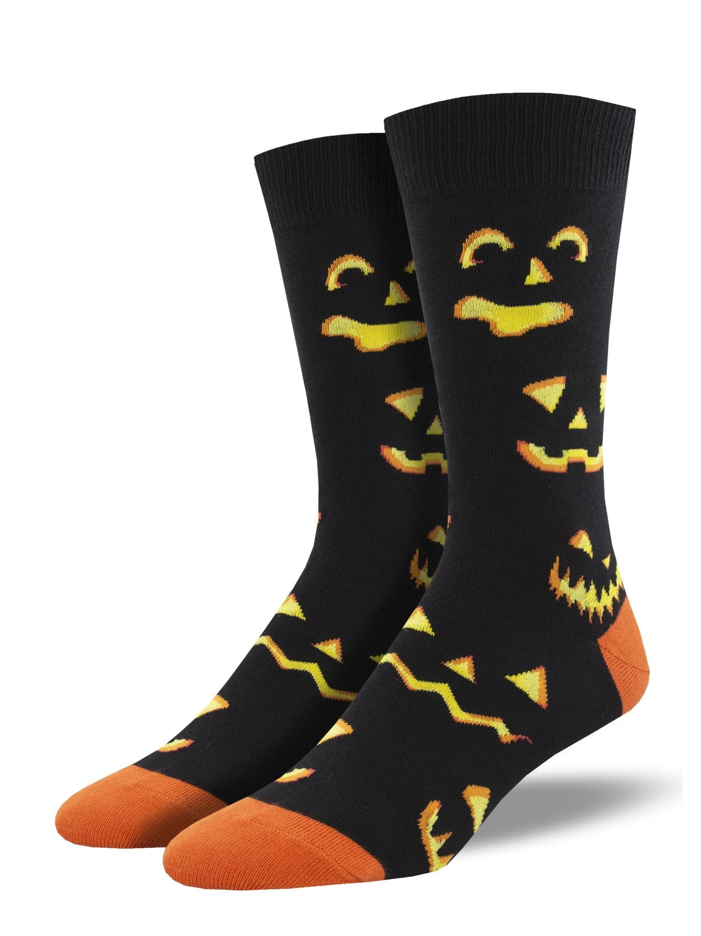Pumpkin Carvings | Men | Black - Socks - Socksmith