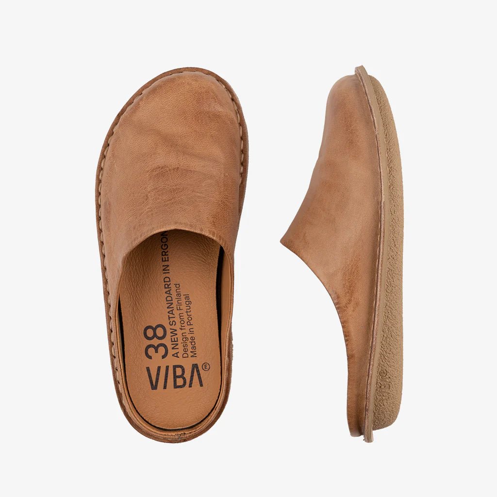 Roma | Leather | Fawn Tan - Shoe - VIBAe