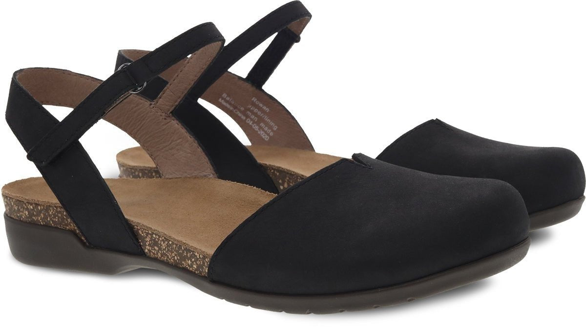 Rowan | Nubuck | Black - Sandals - Dansko