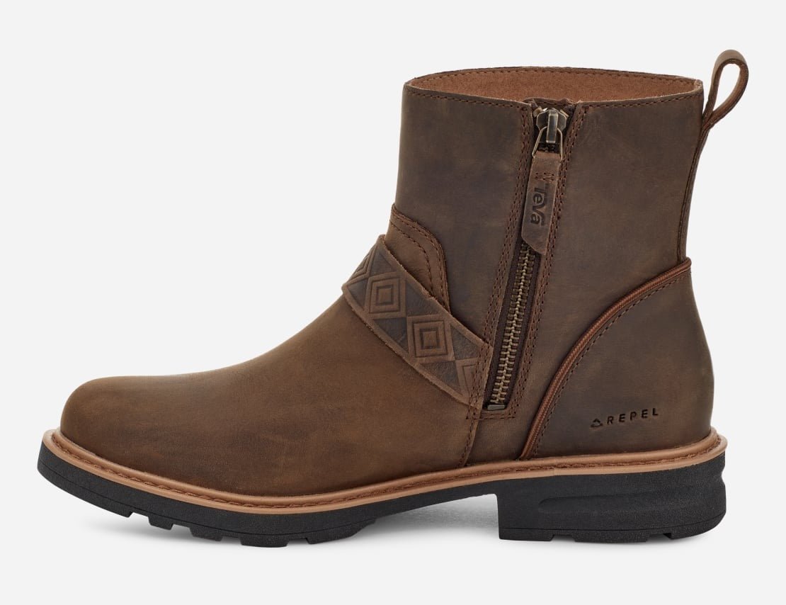Rowena Buckle | Waterproof Leather | Bison - Boot - Teva