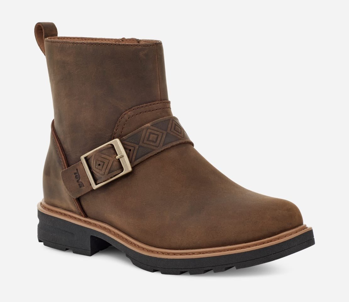 Rowena Buckle | Waterproof Leather | Bison - Boot - Teva