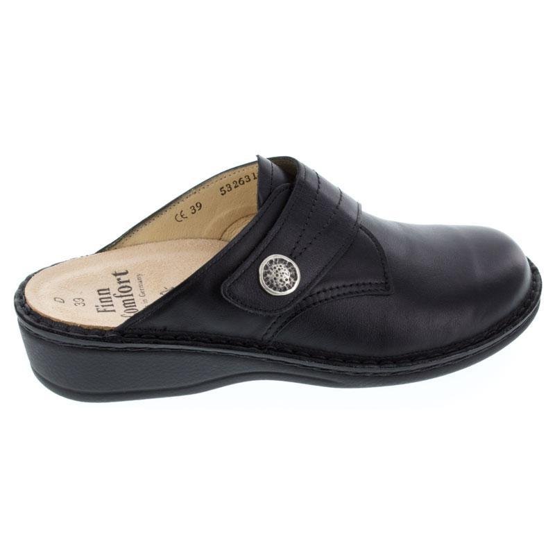 Santa Fe Soft | Women | Black Nappa - Clog - Finn Comfort