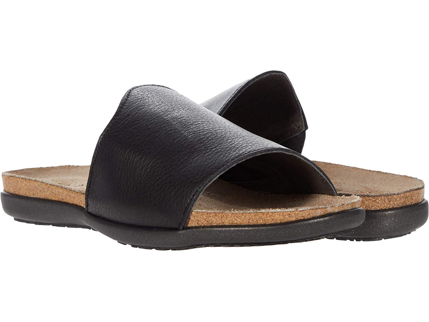 Skylar | Leather | Soft Black - Sandals - Naot