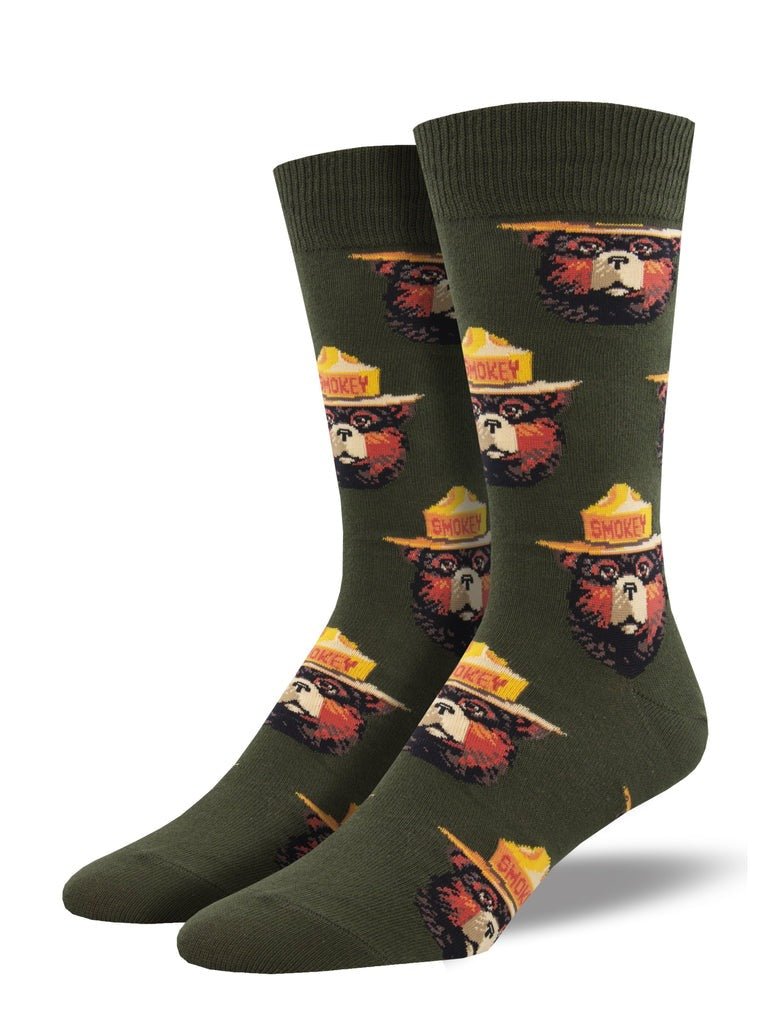 Smokey Face | Green - Socks - Socksmith