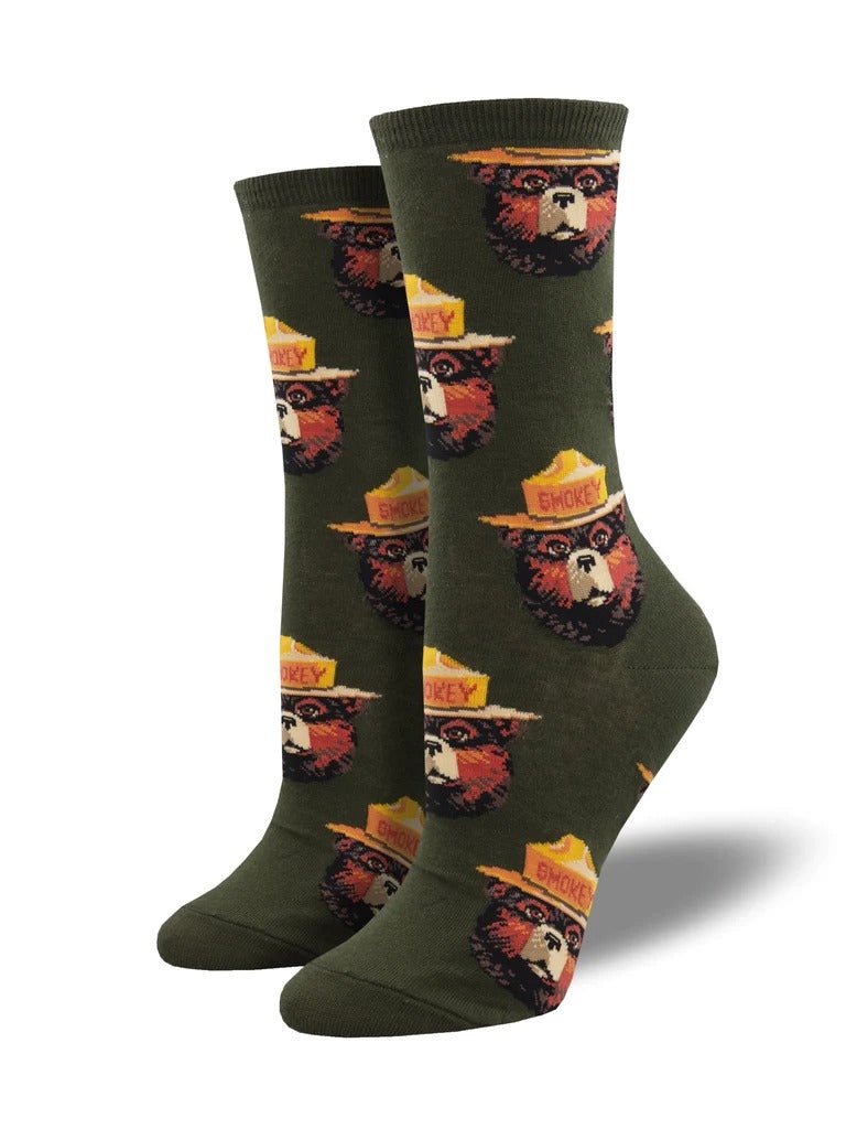 Smokey Face | Green - Socks - Socksmith
