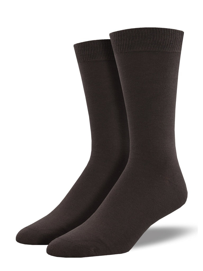 Solid Bamboo | Men | Brown - Socks - Socksmith