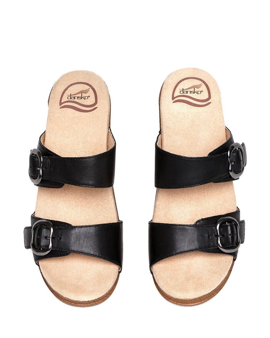 Sophie | Full Grain Leather | Black - Sandals - Dansko