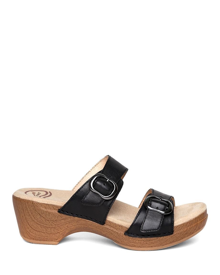 Sophie | Full Grain Leather | Black - Sandals - Dansko