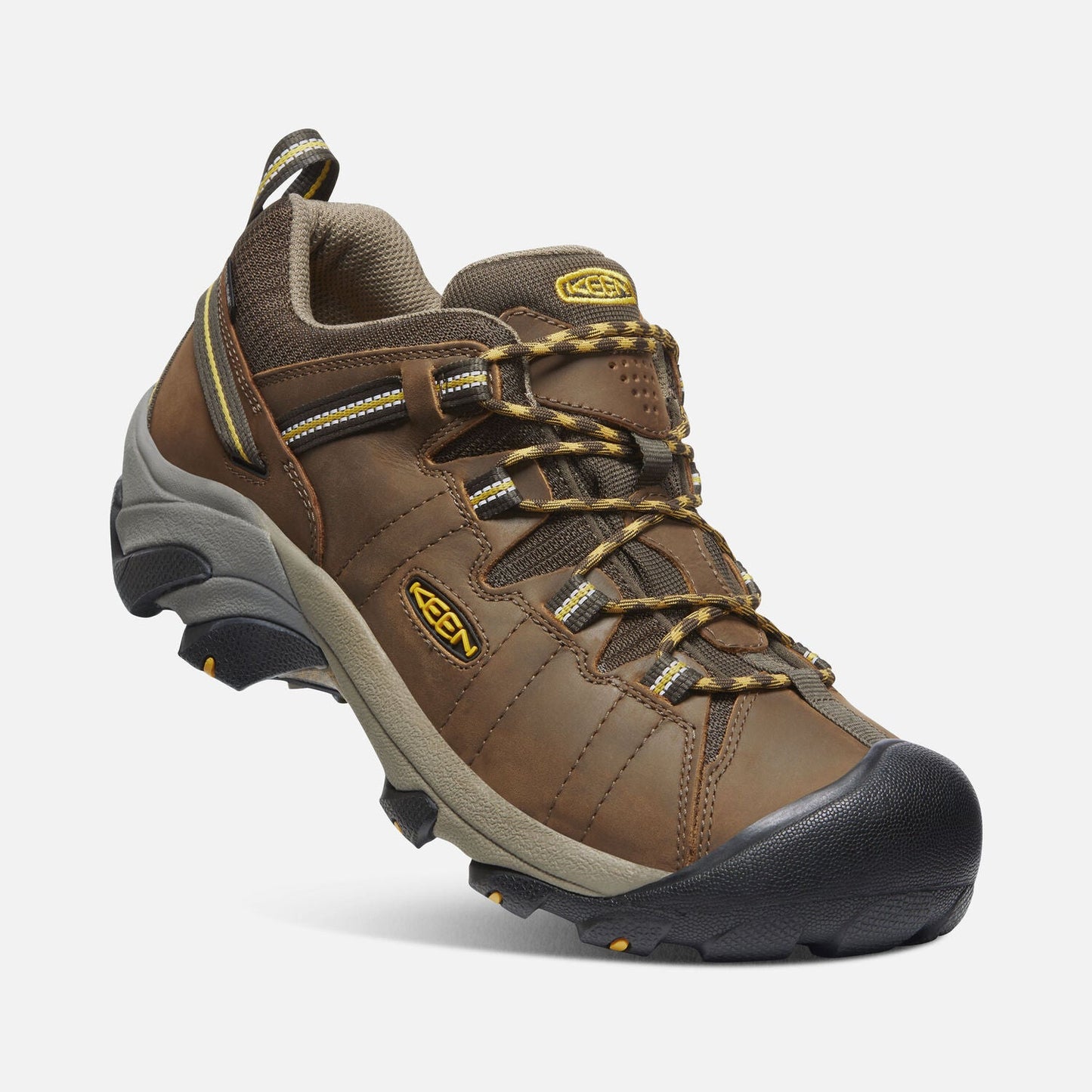 Targhee II Waterproof | Men's | Leather | Cascade Brown/Golden Yellow - Shoe - Keen