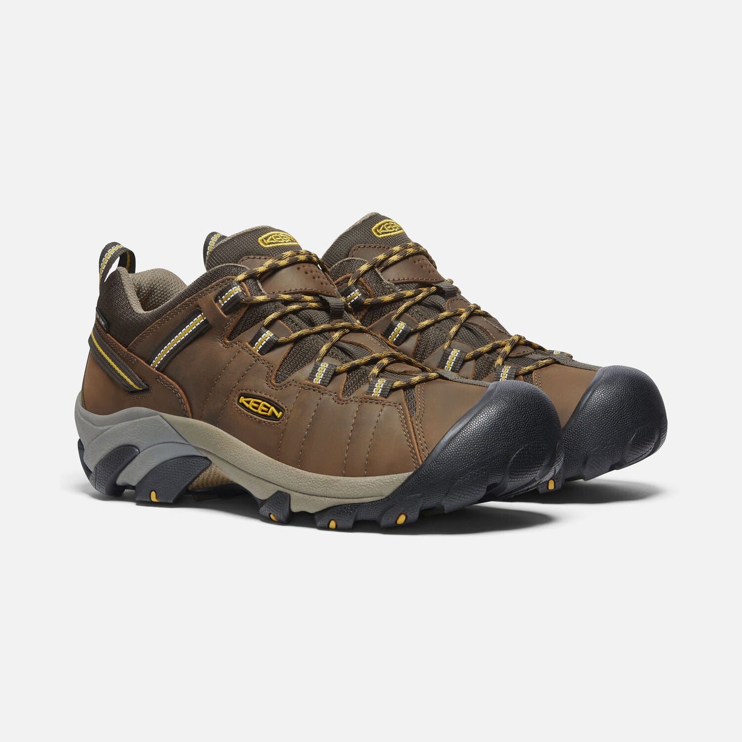 Targhee II Waterproof | Men's | Leather | Cascade Brown/Golden Yellow - Shoe - Keen