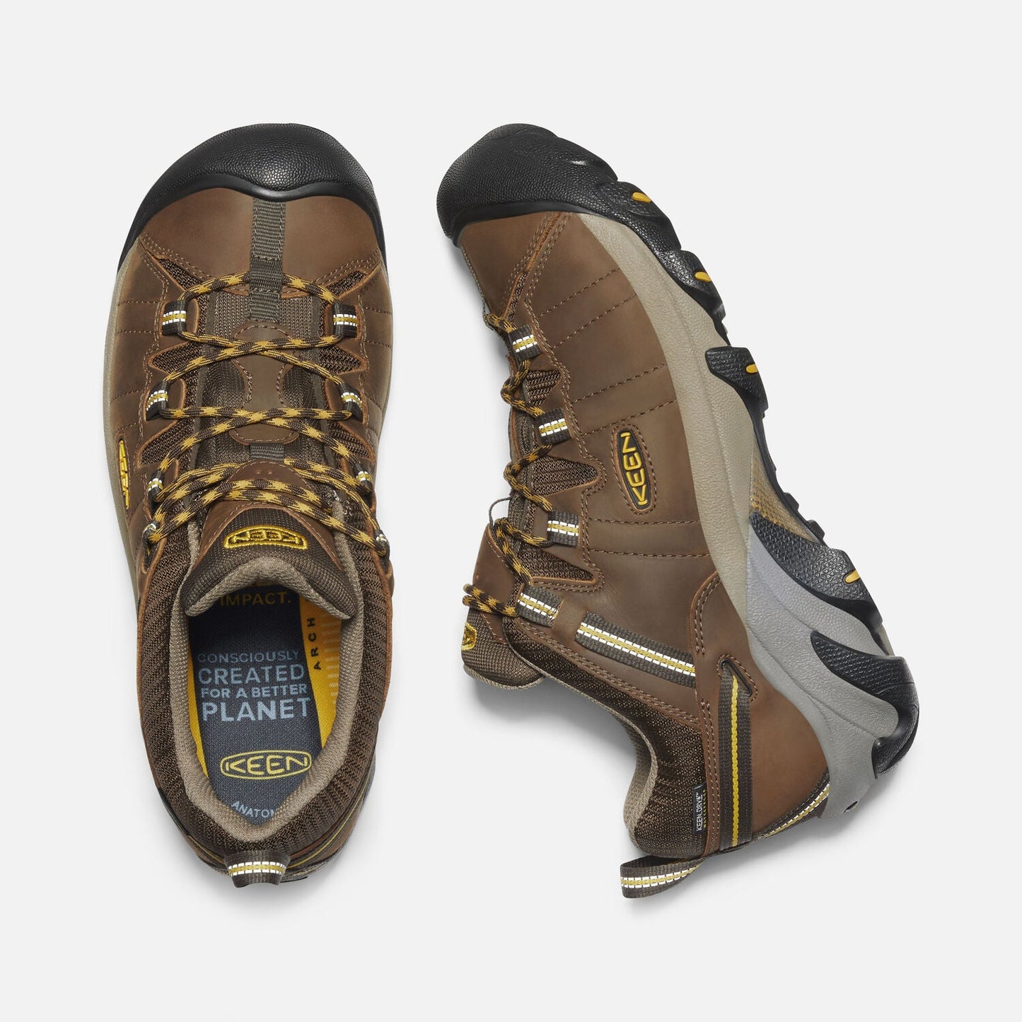 Targhee II Waterproof | Men's | Leather | Cascade Brown/Golden Yellow - Shoe - Keen