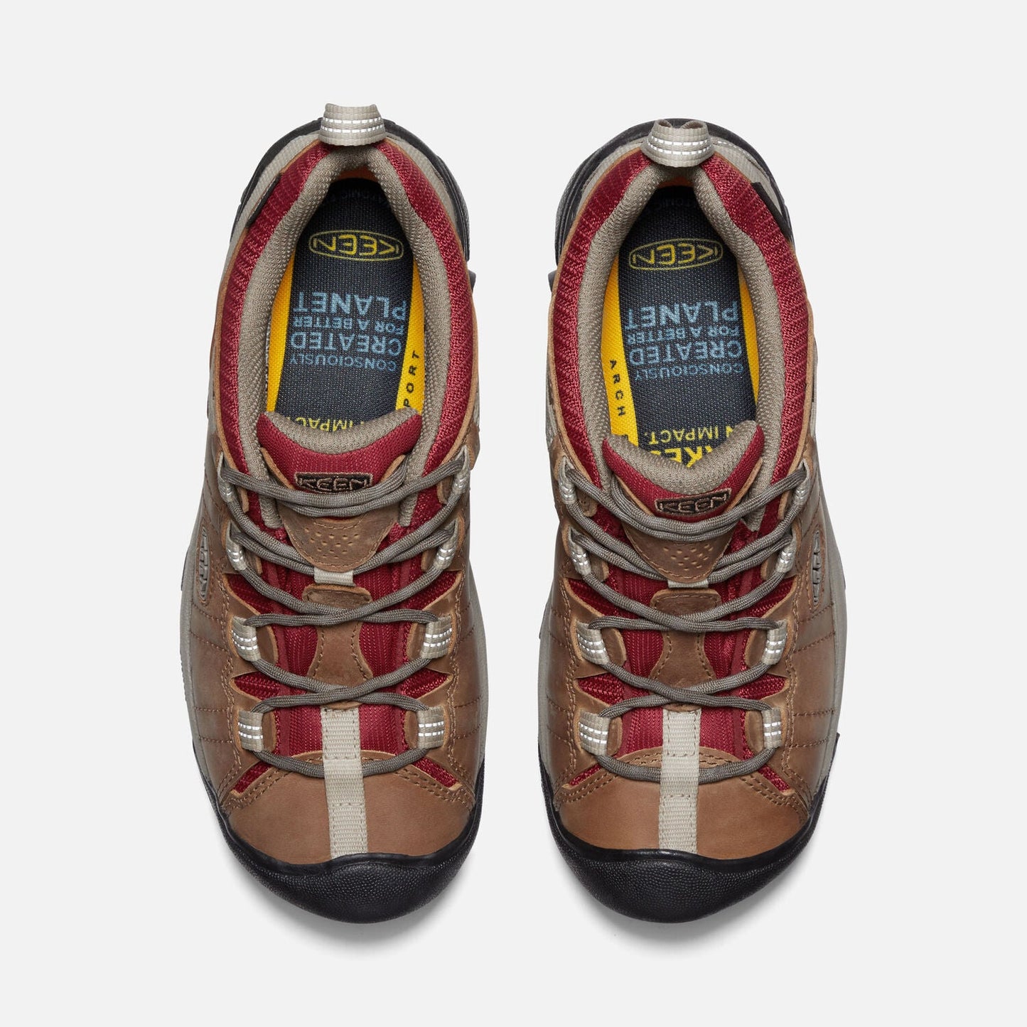 Targhee II Waterproof | Women's | Leather | Safari/Merlot - Shoe - Keen
