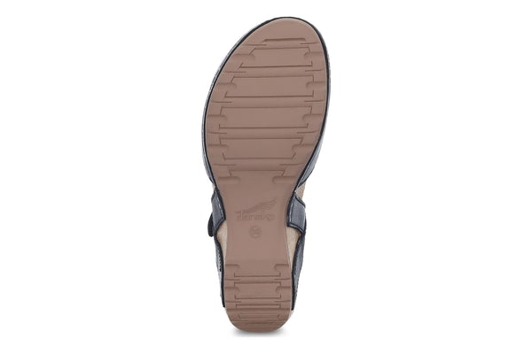 Tiffani | Milled Burnished | Black - Sandals - Dansko