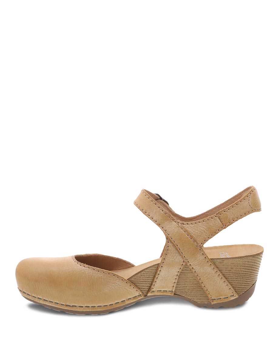 Tiffani | Milled Burnished | Tan - Sandals - Dansko