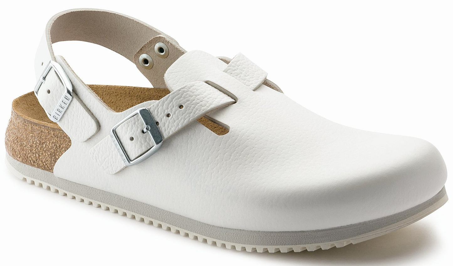 Tokyo Super Grip | Leather | White - Clog - Birkenstock