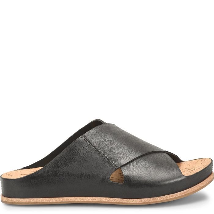 Tutsi Cross-Band | Black | Leather - Sandals - Kork Ease