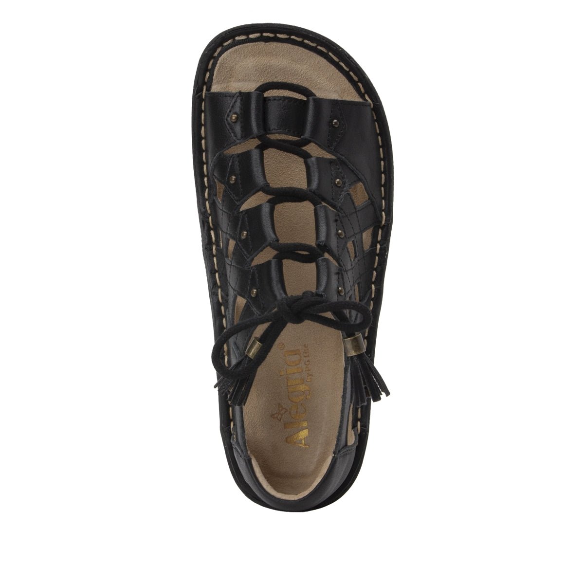 Valerie | Black Burnished - Sandals - Alegria