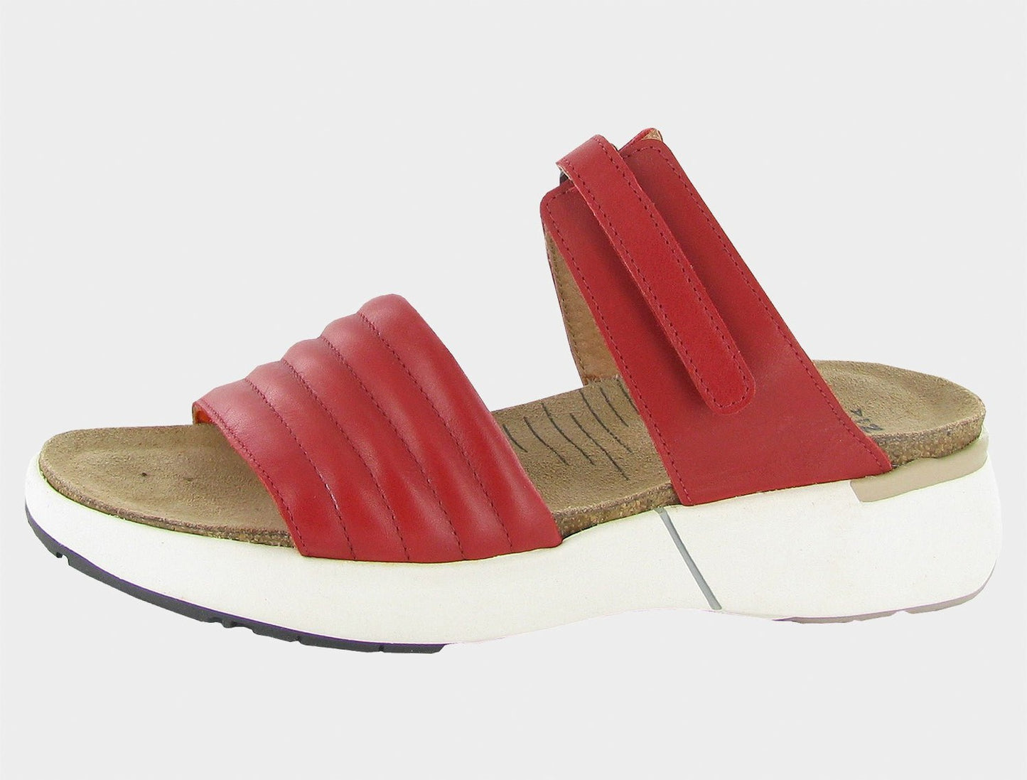 Vesta | Leather | Kiss Red - Sandals - Naot