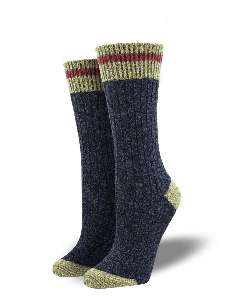 Yellowstone Cabin - Recycled Blend | Navy - Socks - Socksmith