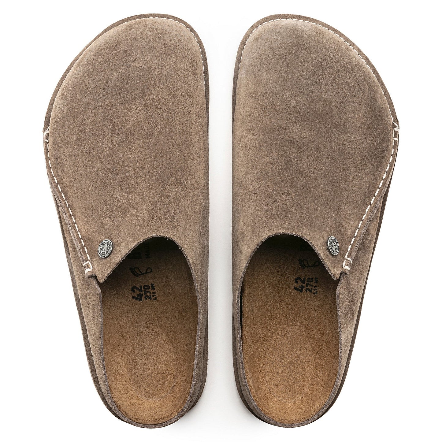 Zermatt Premium | Suede | Gray Taupe - Slipper - Birkenstock