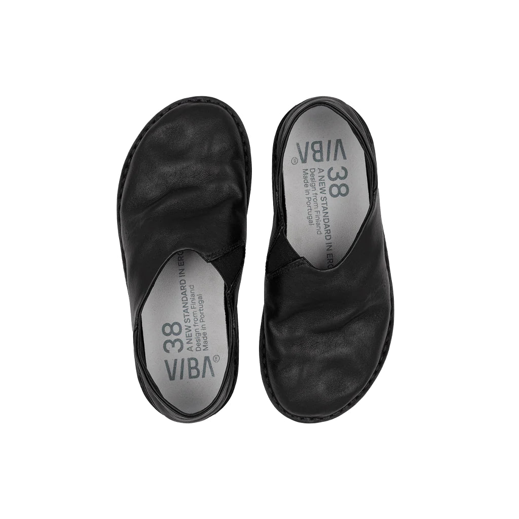 Zuma | Leather | Preto Black - Clog - VIBAe