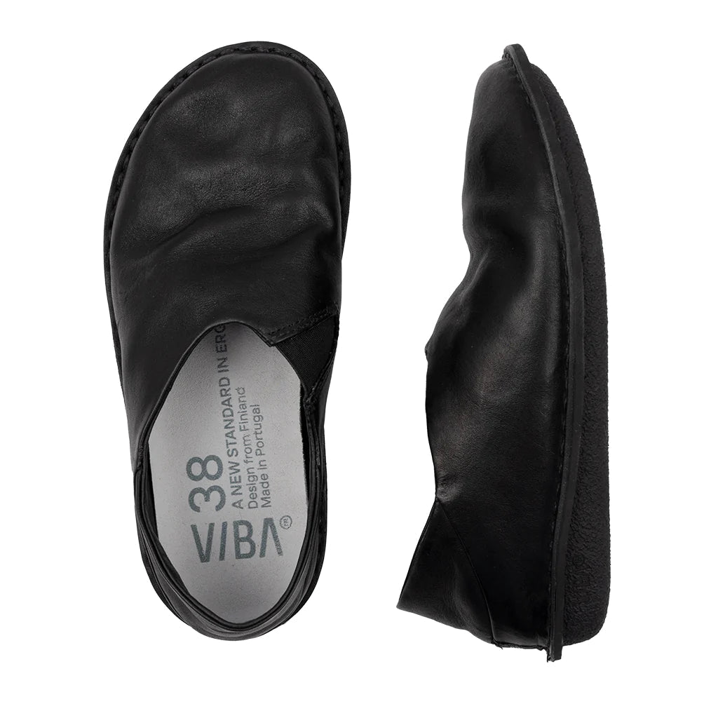 Zuma | Leather | Preto Black - Clog - VIBAe