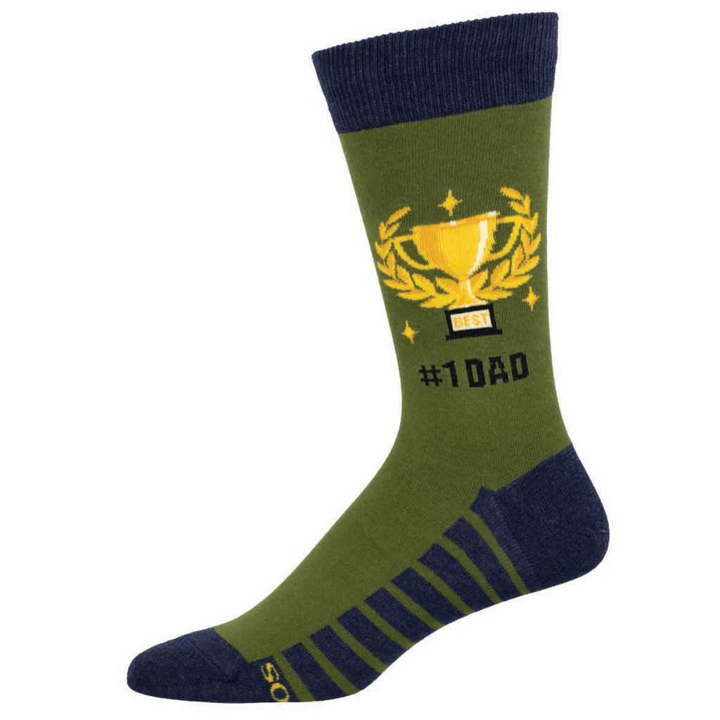 #1 Dad | Men | Green - Socks - Socksmith