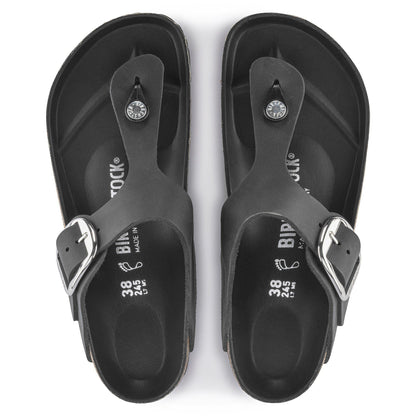 Gizeh Big Buckle | Oiled Leather | Black