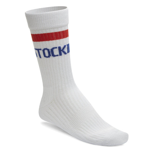 Cotton Tennis Socks | White/Red/Blue