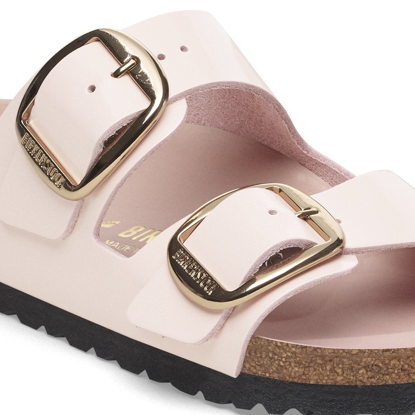 Arizona Big Buckle | High-Shine Patent Leather | Light Rose
