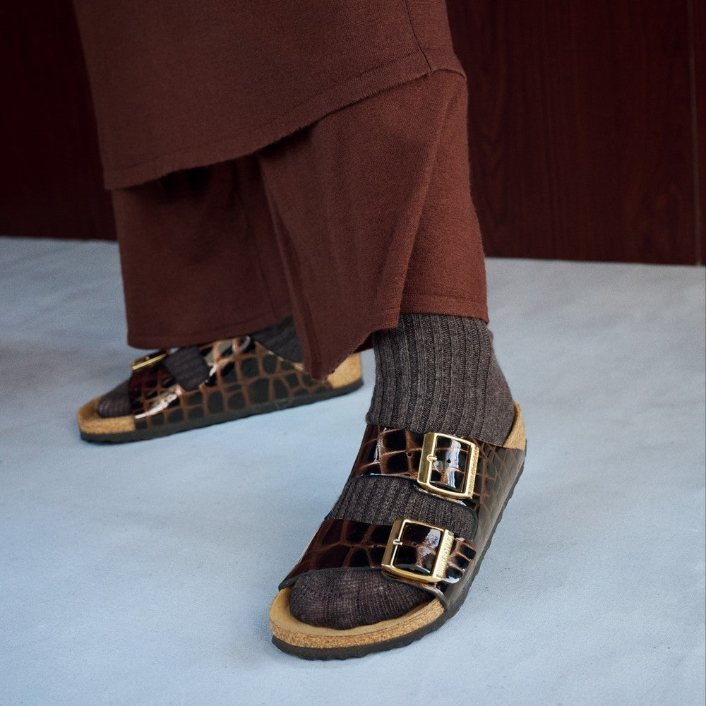Arizona | Leather/Embossed | Animal Black