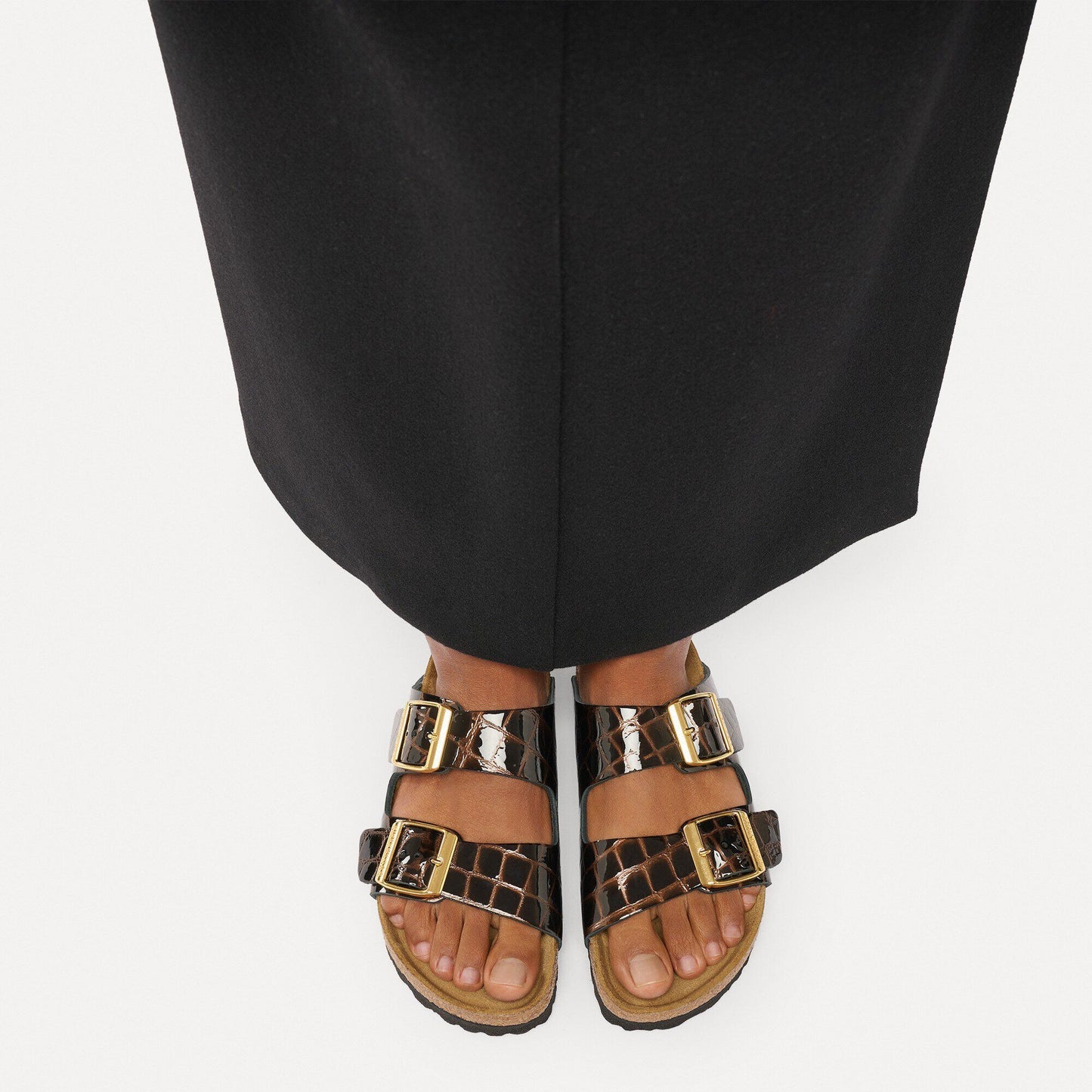 Arizona | Leather/Embossed | Animal Black
