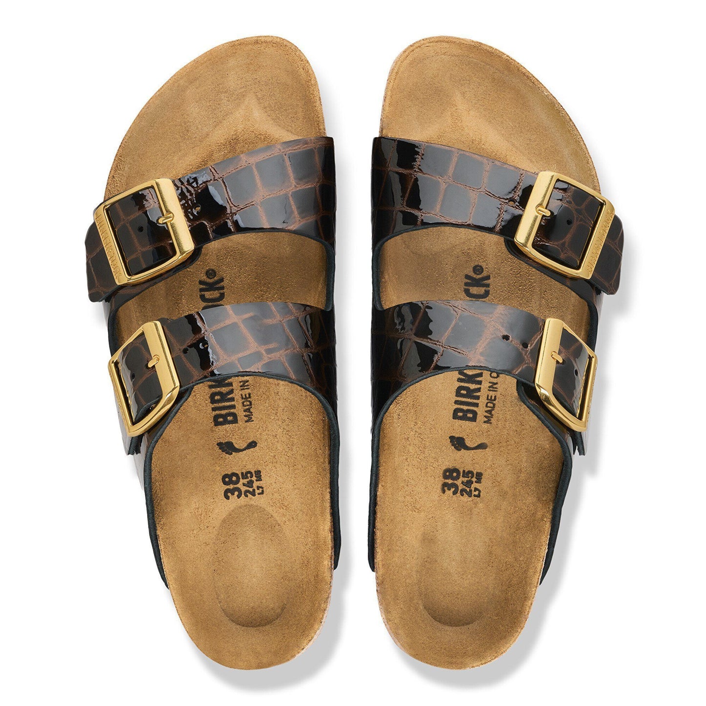 Arizona | Leather/Embossed | Animal Black