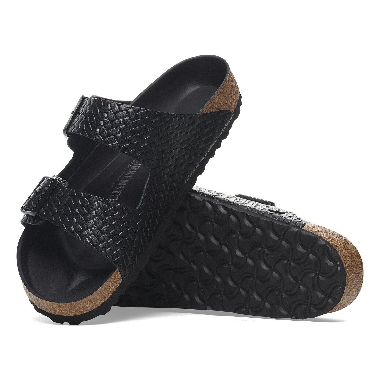 Arizona | Leather | Woven Embossed Black