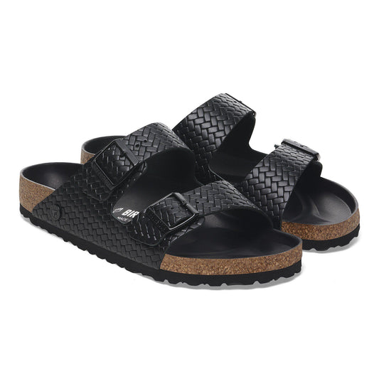 Arizona | Leather | Woven Embossed Black