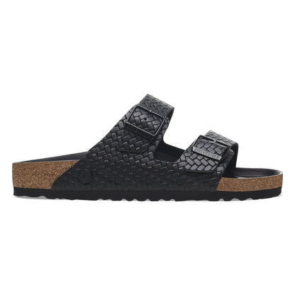 Arizona | Leather | Woven Embossed Black