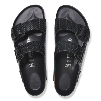 Arizona | Leather | Woven Embossed Black
