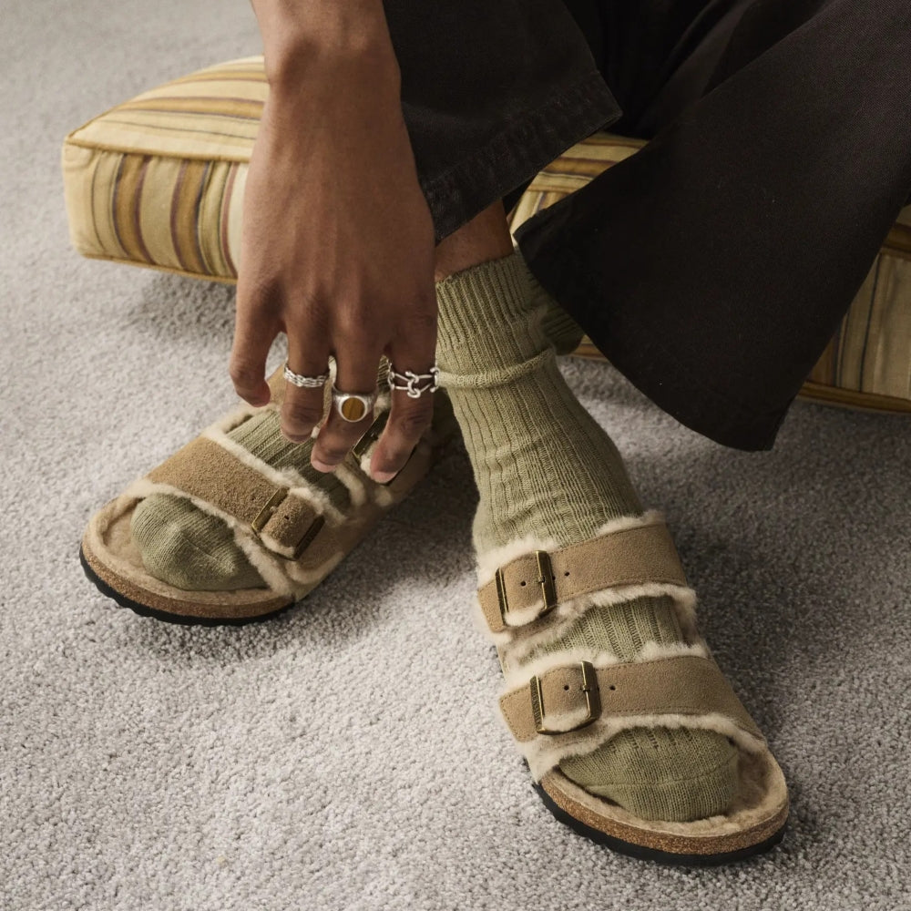 Arizona Shearling | Suede | Dark Tea