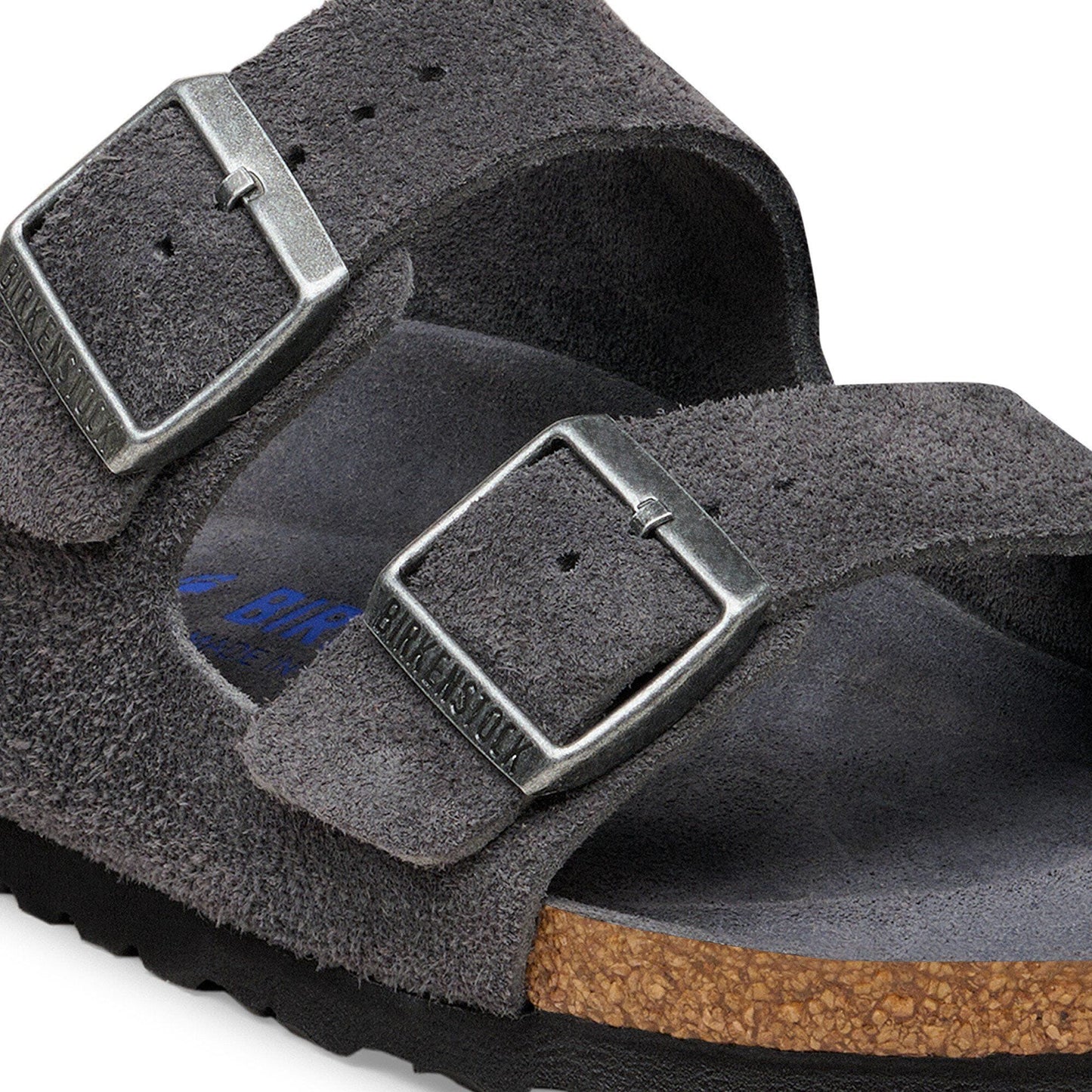 Arizona | Soft Footbed | Suede | Charcoal Tonal
