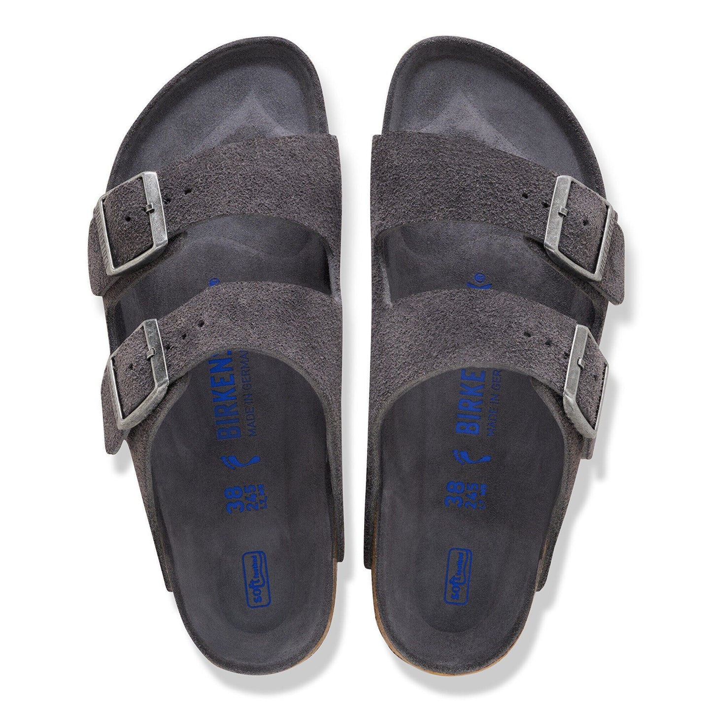 Arizona | Soft Footbed | Suede | Charcoal Tonal