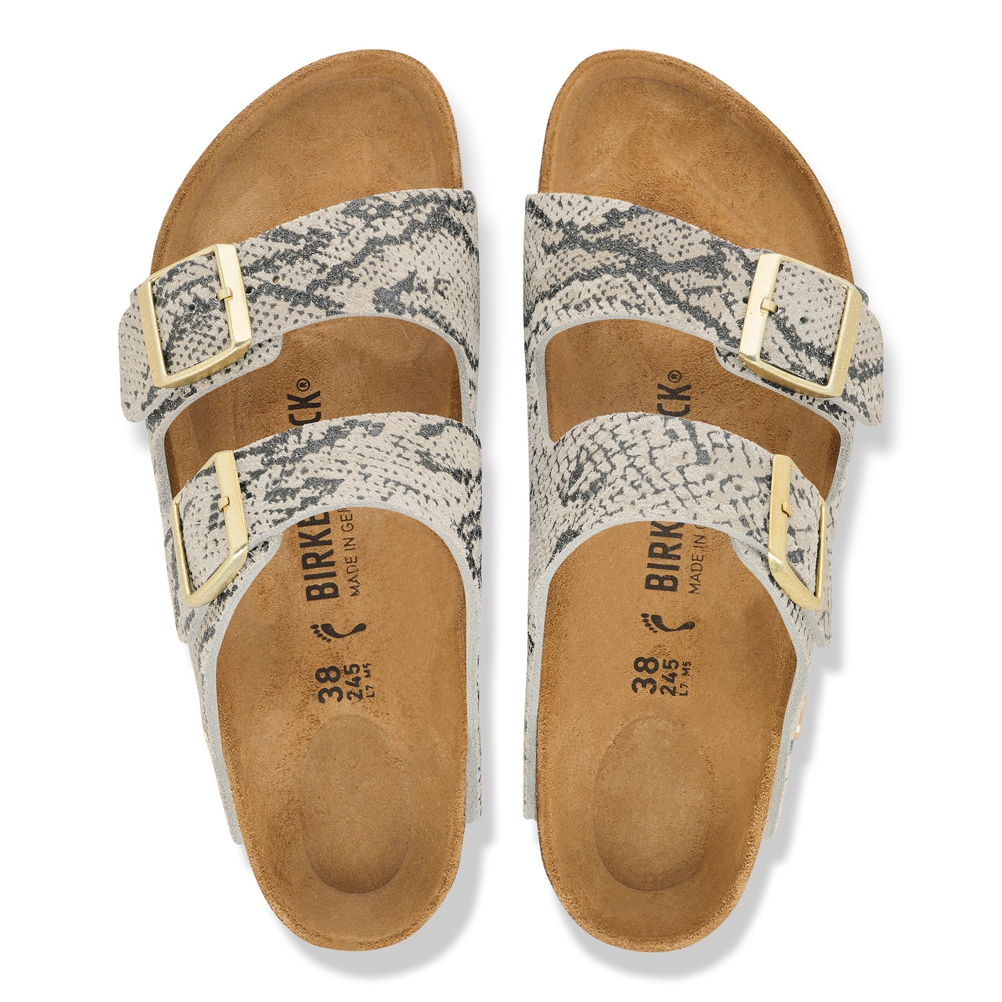 Arizona | Suede | Snake Print Oyster