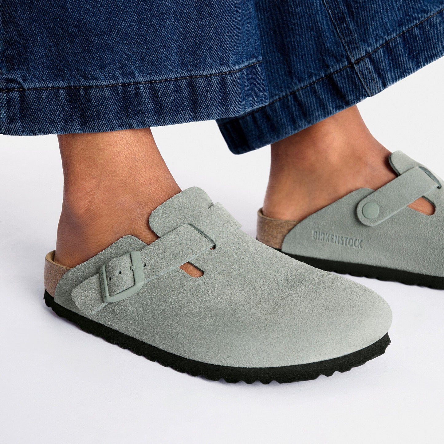 Boston | Soft Footbed | Suede | Pure Sage