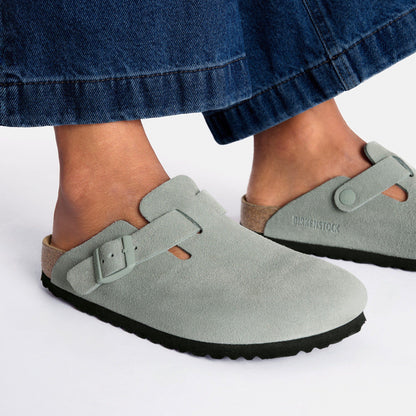 Boston | Soft Footbed | Suede | Pure Sage