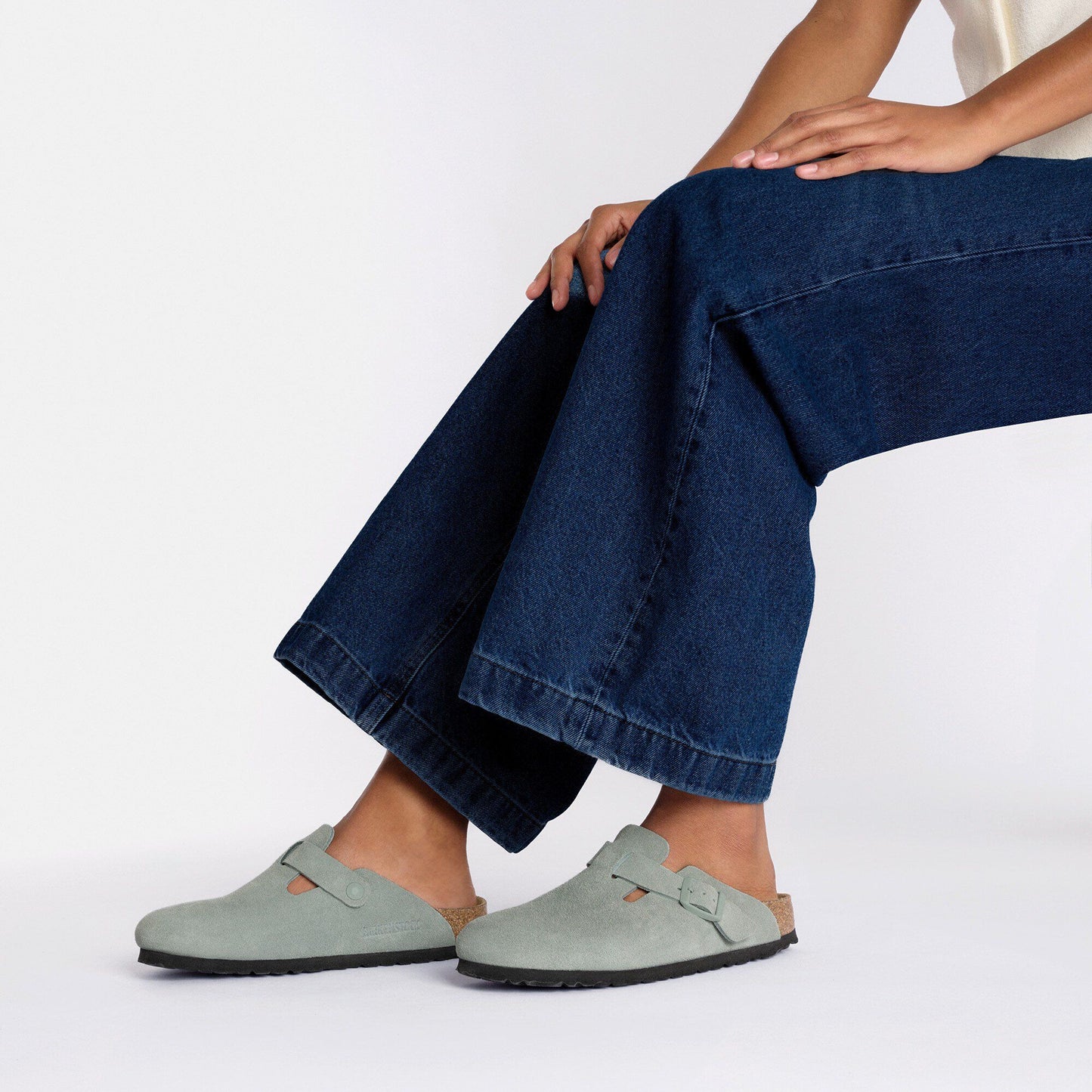 Boston | Soft Footbed | Suede | Pure Sage