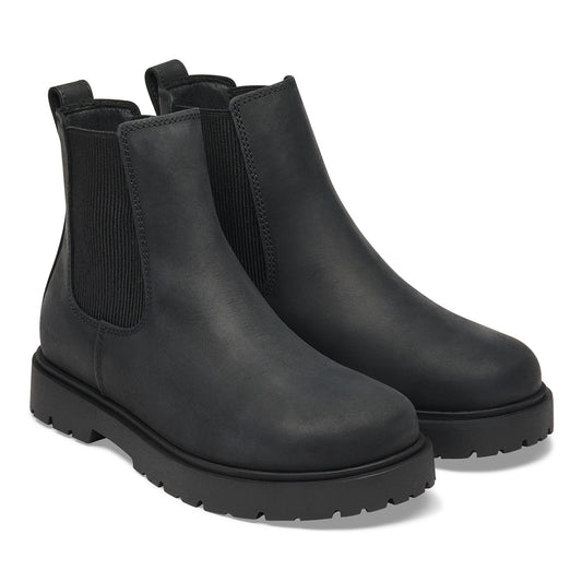 Highwood Slip On | Women | Oiled Leather | Black