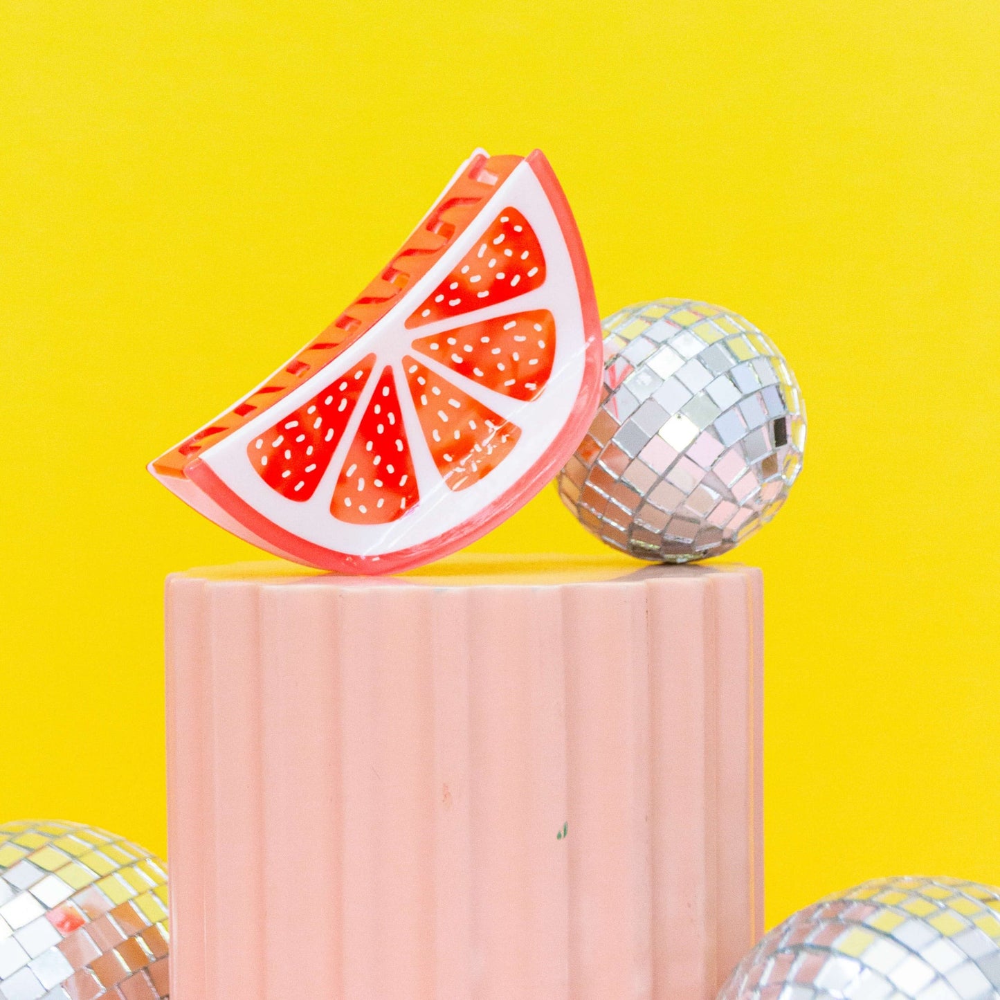 Midi Grapefruit Slice Hair Claw