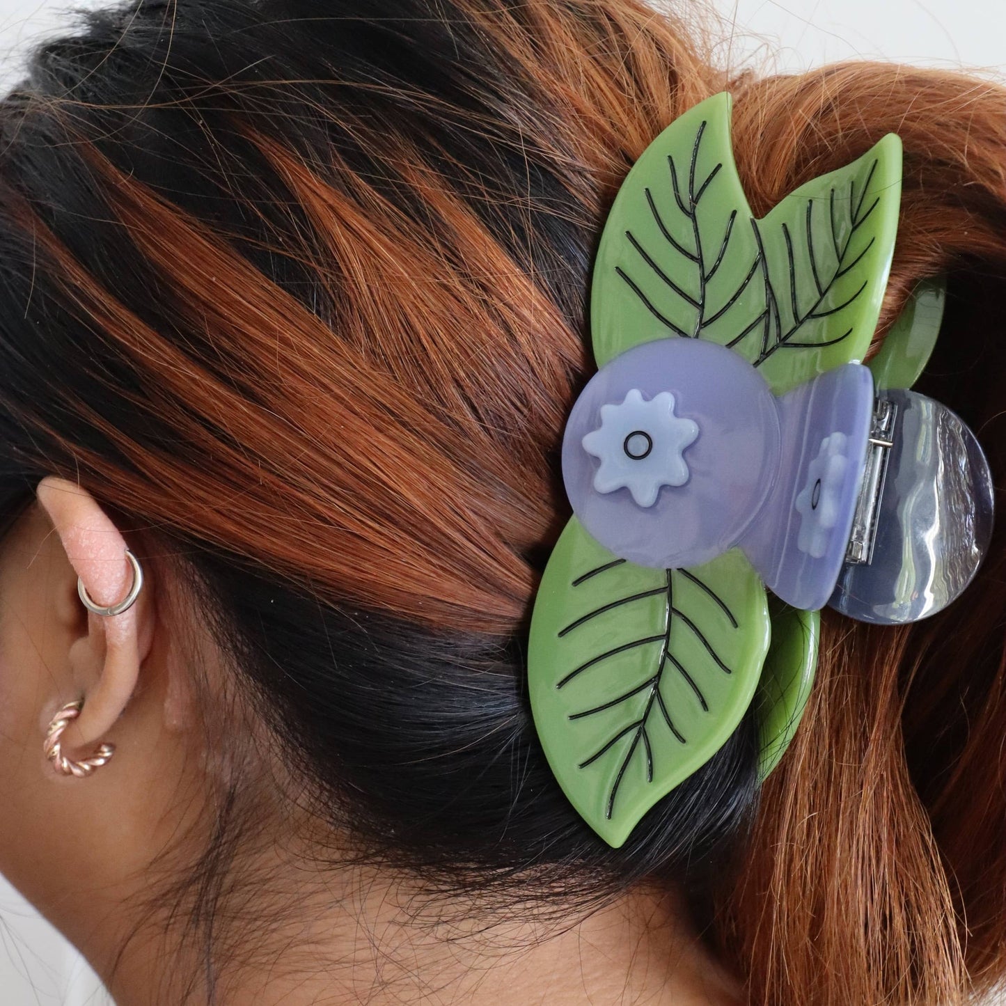 X-Large Blueberry Hair Claw Clip