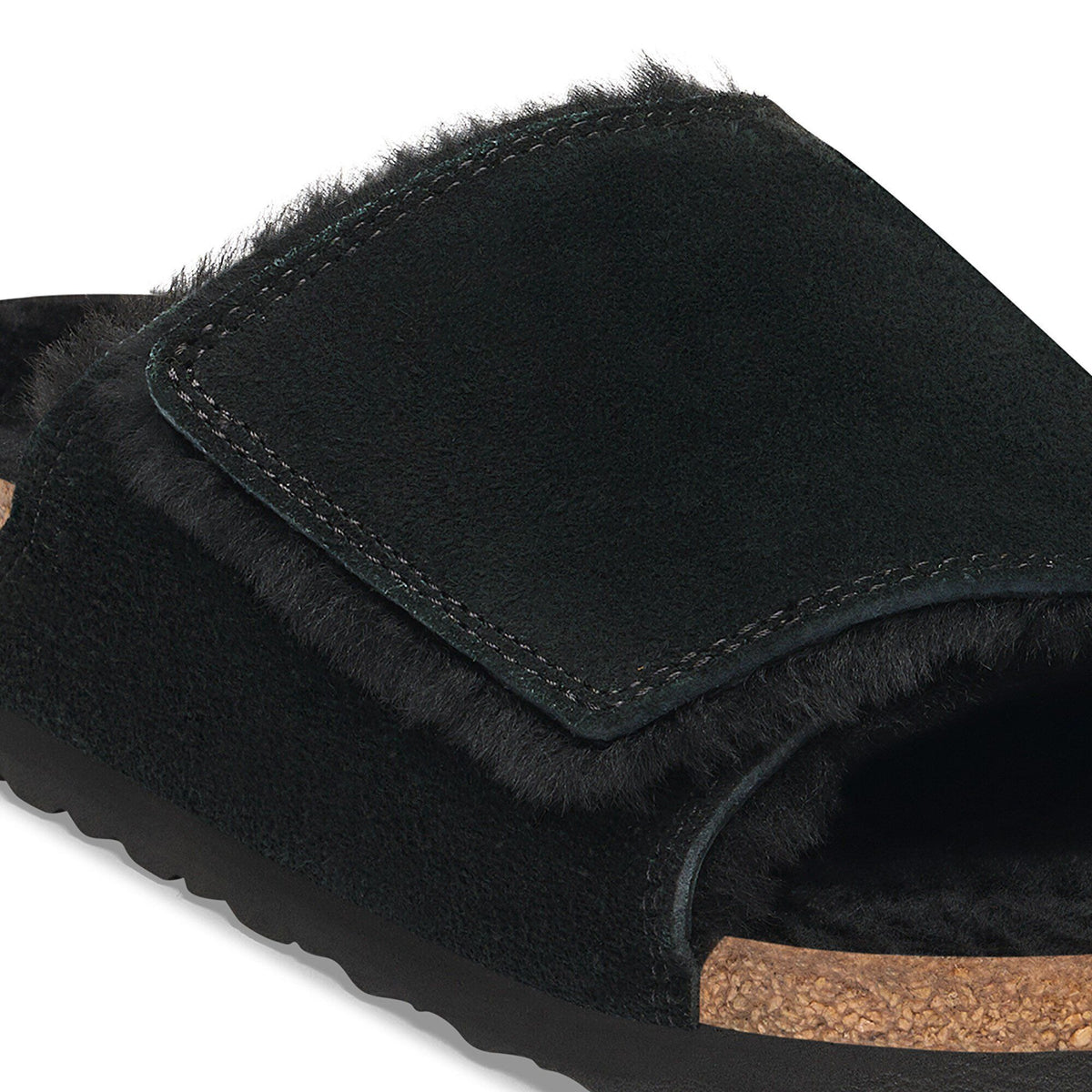 Solana Shearling | Suede | Black